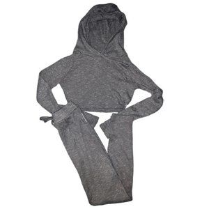 Gymshark | Slounge Legging + Cropped Hoodie Set